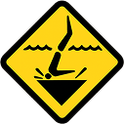 Shallow water sign